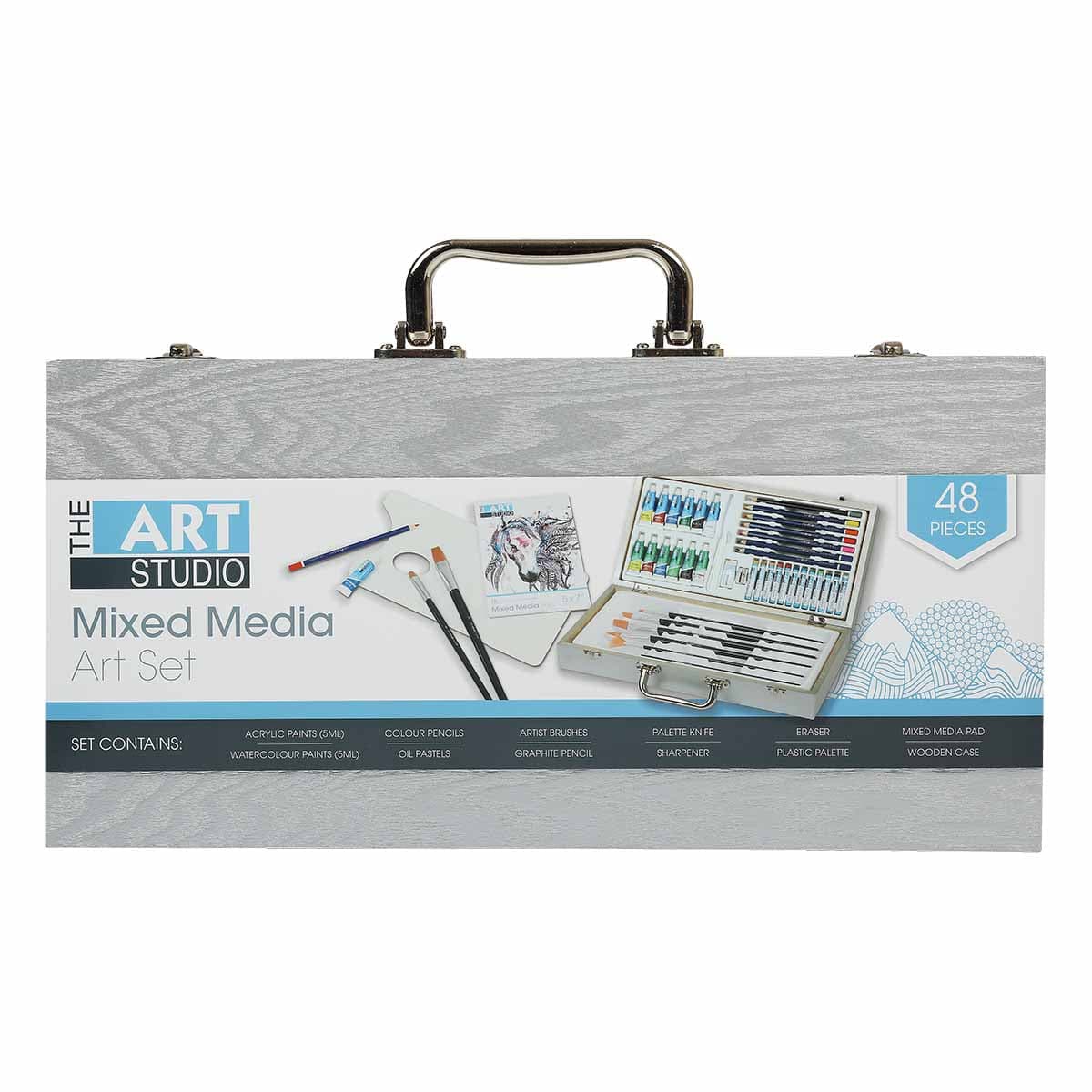 The Art Studio Mixed Media Art Set (48 Pieces)