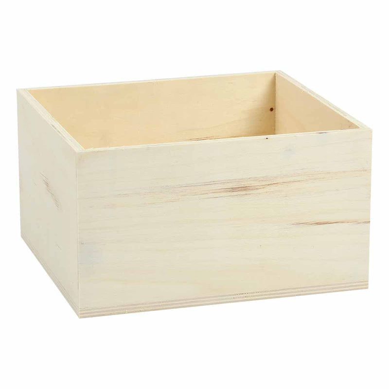 Wheat Urban Crafter Plywood Solid Crate Small 22 x 20 x 12cm Wood Crafts