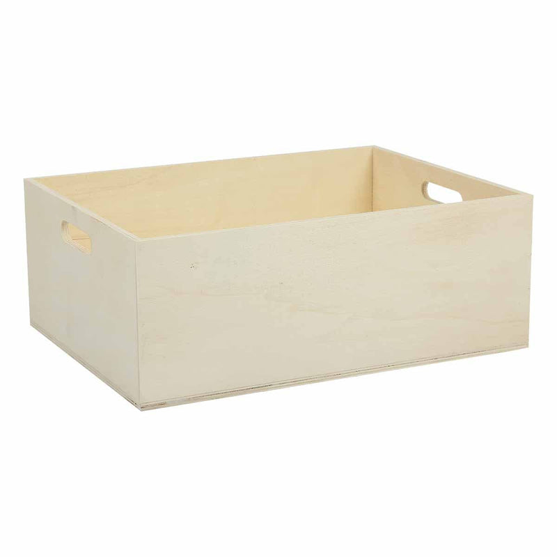 Wheat Urban Crafter Plywood Solid Crate Extra Large 40 x 30 x 15cm Wood Crafts