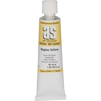 Tan Art Spectrum Oil Paint 40mL Naples Yellow S1 Oil Paints