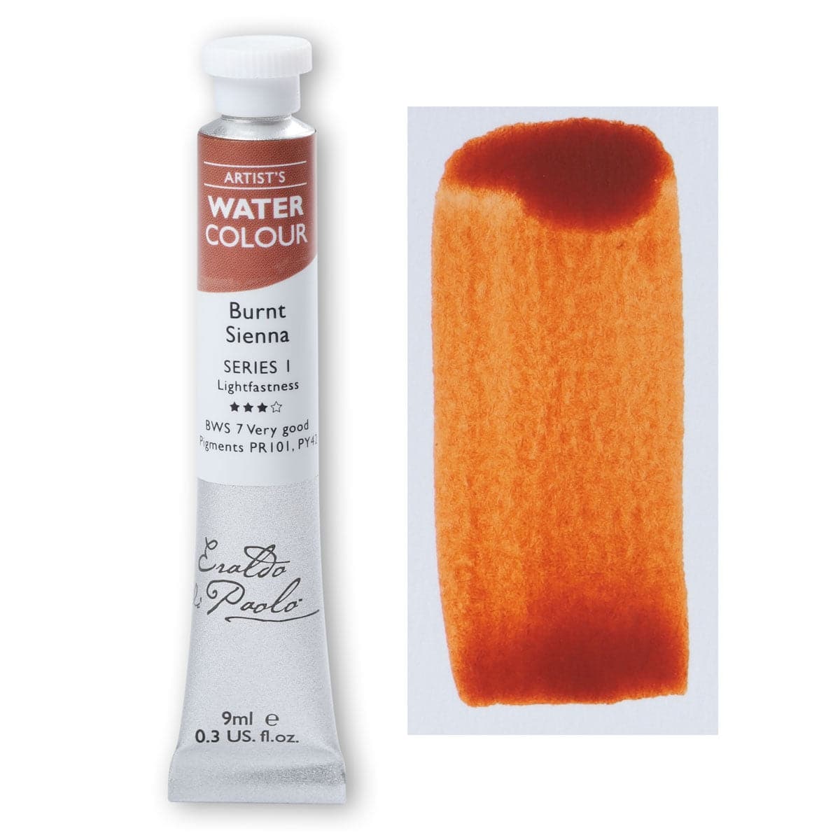 Coral Eraldo di Paolo Watercolour Burnt Sienna 9ml Watercolour Paints