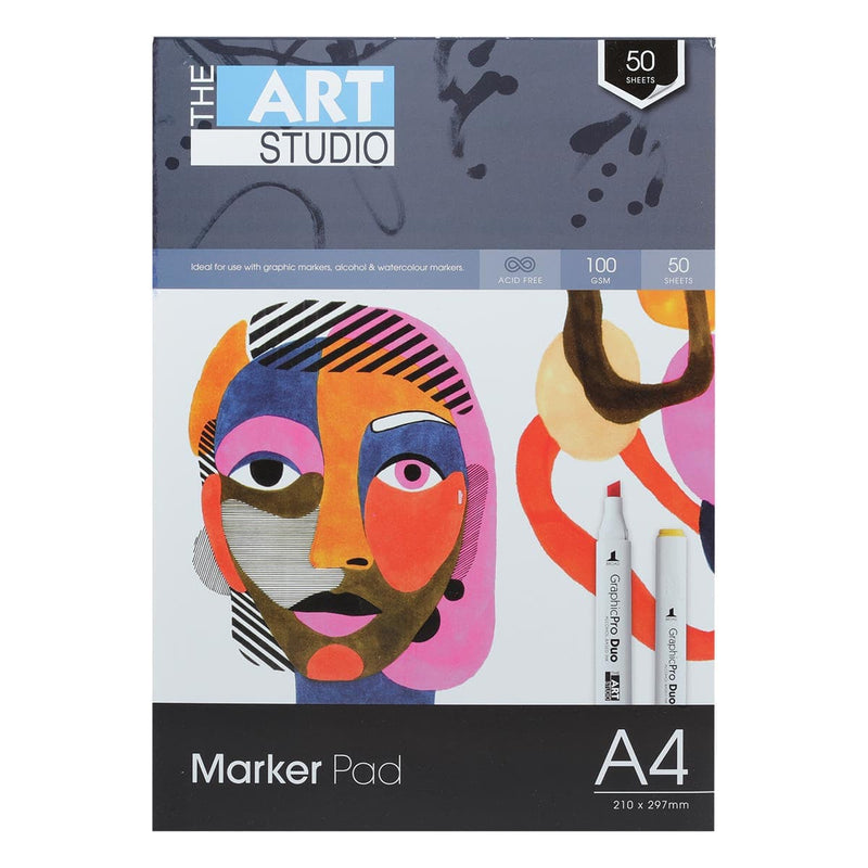 Coral The Art Studio Marker Paper 100gsm A4 50 Sheets Pads