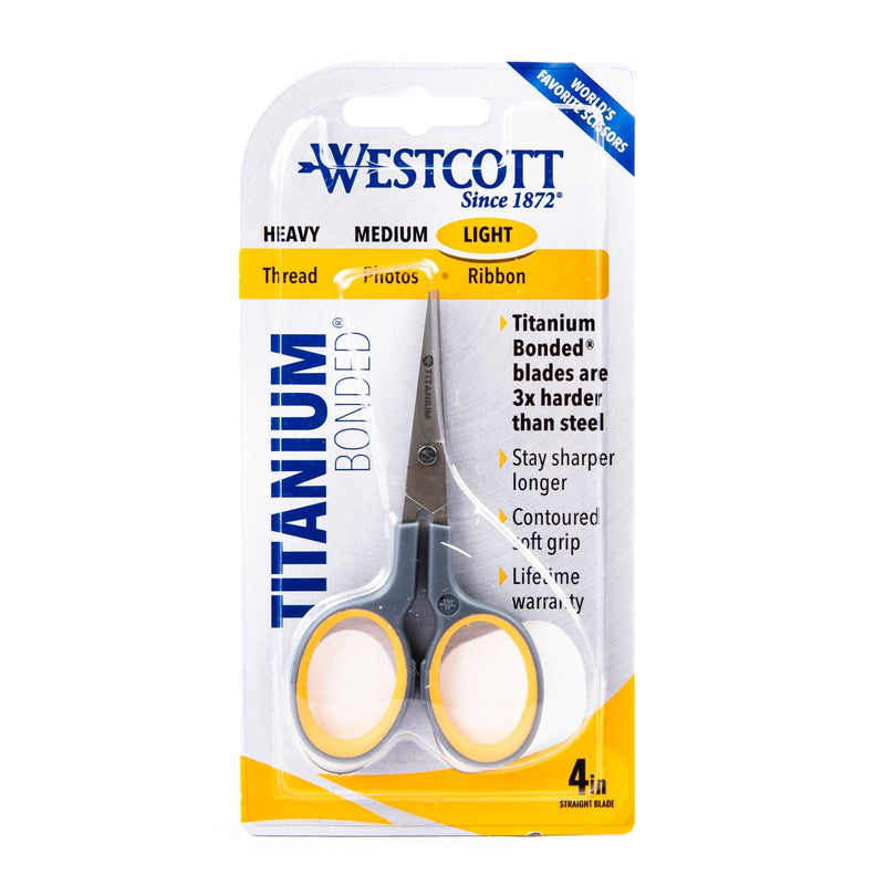 Lavender Acme-Westcott Titanium Straight Embroidery Scissors Quilting and Sewing Tools and Accessories