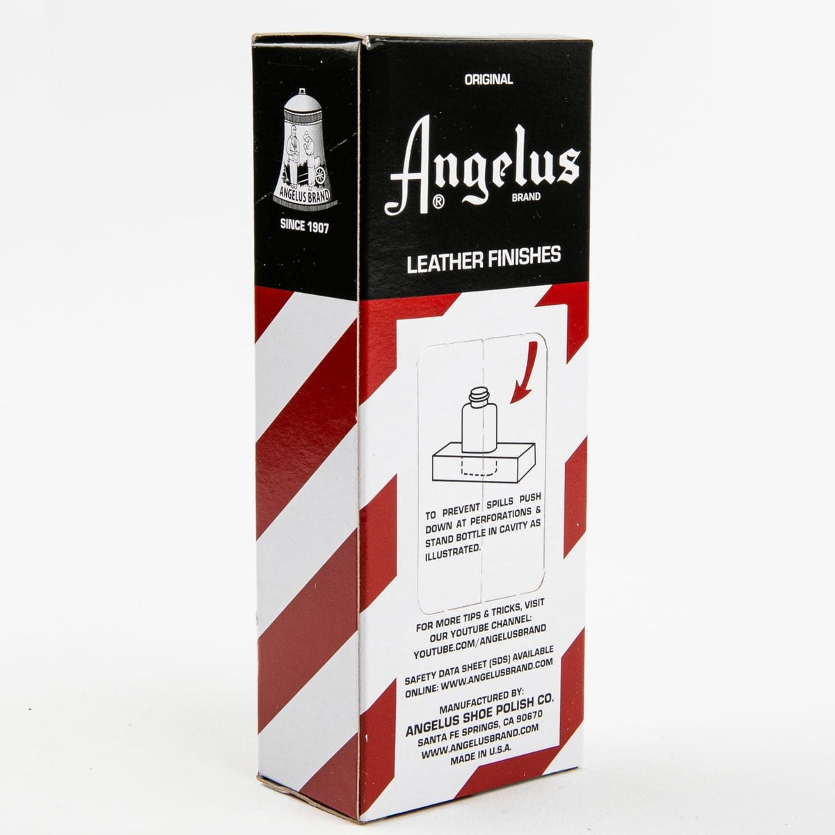 Dark Red Angelus Leather Dye Jet Black #002 3Oz/88.72Ml Leather Dyes