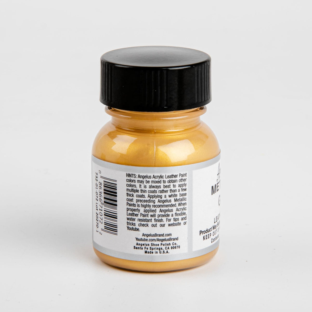 Goldenrod Angelus Acrylic Paint Gold #072 29Ml Use On Leather, Vinyl Or Fabric Leather Paints