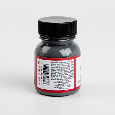 Dark Slate Gray Angelus Acrylic Paint Dark Grey #080 29Ml Use On Leather, Vinyl Or Fabric Leather Paints