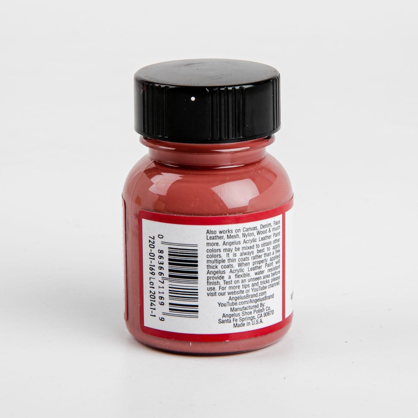 Maroon Angelus Acrylic Paint Mauve #169 29Ml Use On Leather, Vinyl Or Fabric Leather Paints