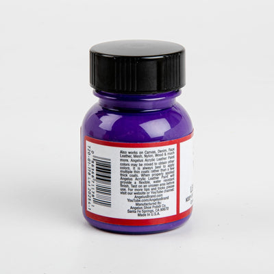 Midnight Blue Angelus Acrylic Paint Violet #178 29Ml Use On Leather, Vinyl Or Fabric Leather Paints