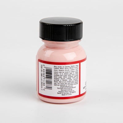 Light Pink Angelus Acrylic Paint Pink #188 29Ml Use On Leather, Vinyl Or Fabric Leather Paints