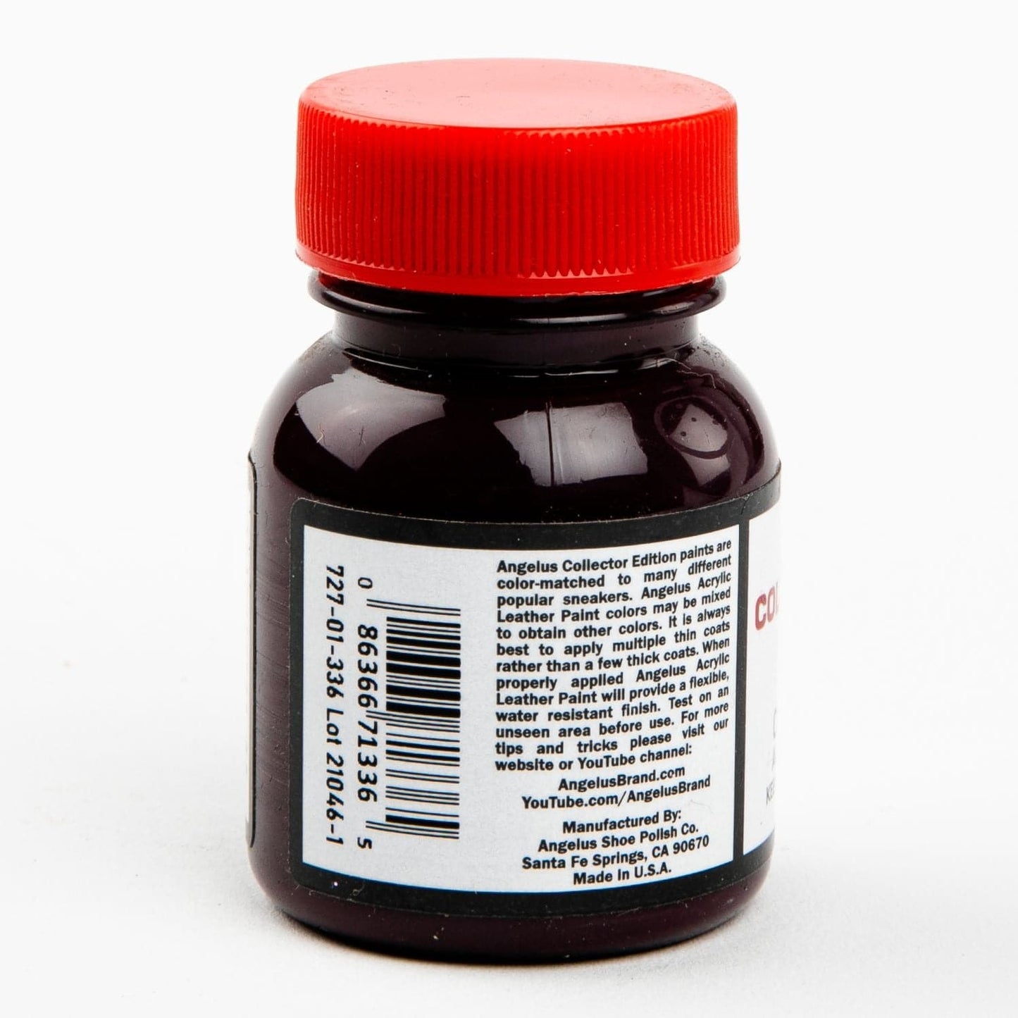 Firebrick Angelus Collectors Edition Acrylic Paint 2 Maroon 29Ml Use On Leather, Vinyl Or Fabric Leather Paints