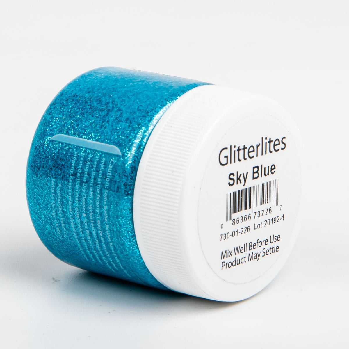 Dark Cyan Angelus Glitterlite Acrylic Paint Sky Blue #226 Paint 29Ml Leather Paints