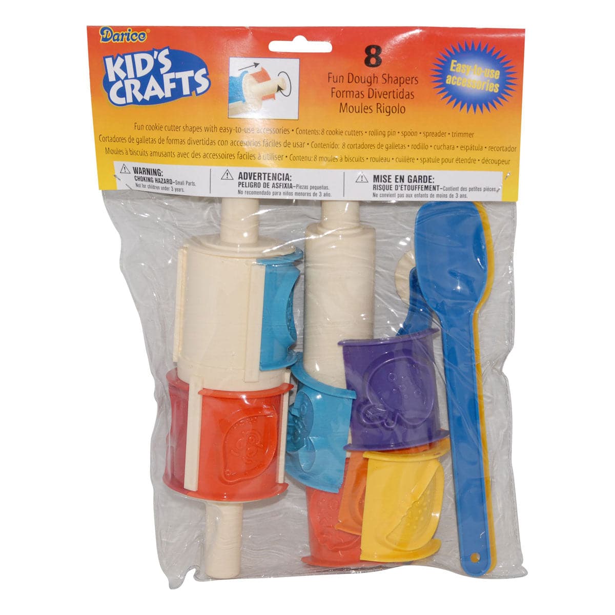 Kid's Craft Dough Shapers 8 Pieces