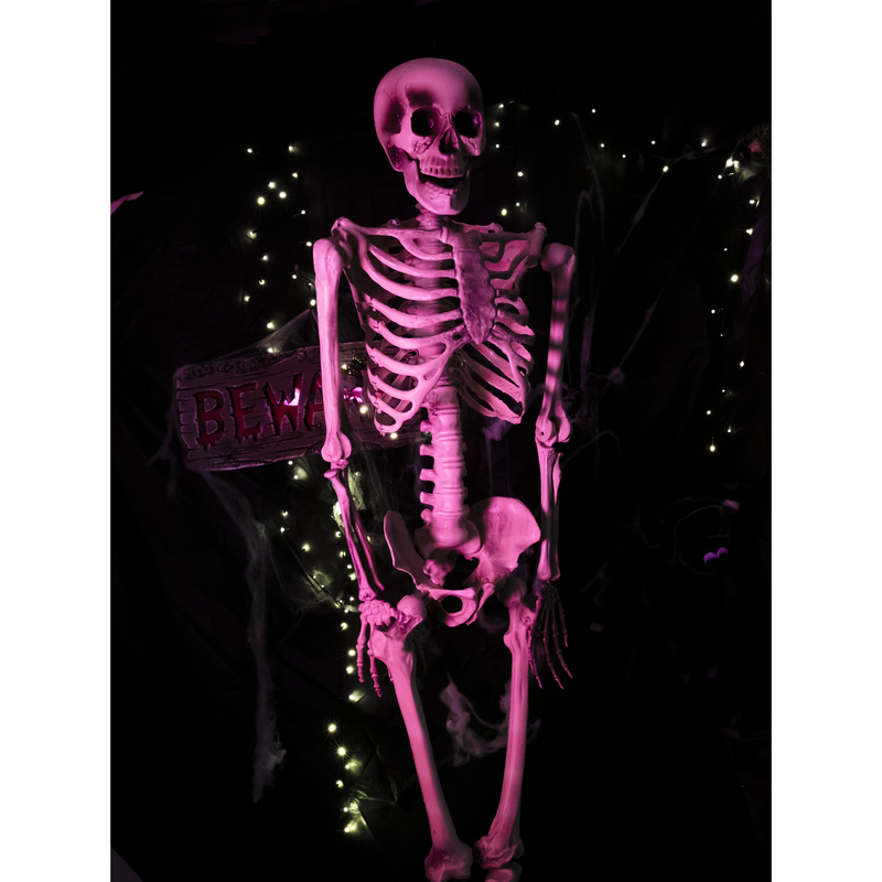 Black Halloween Skeleton 150cm Halloween