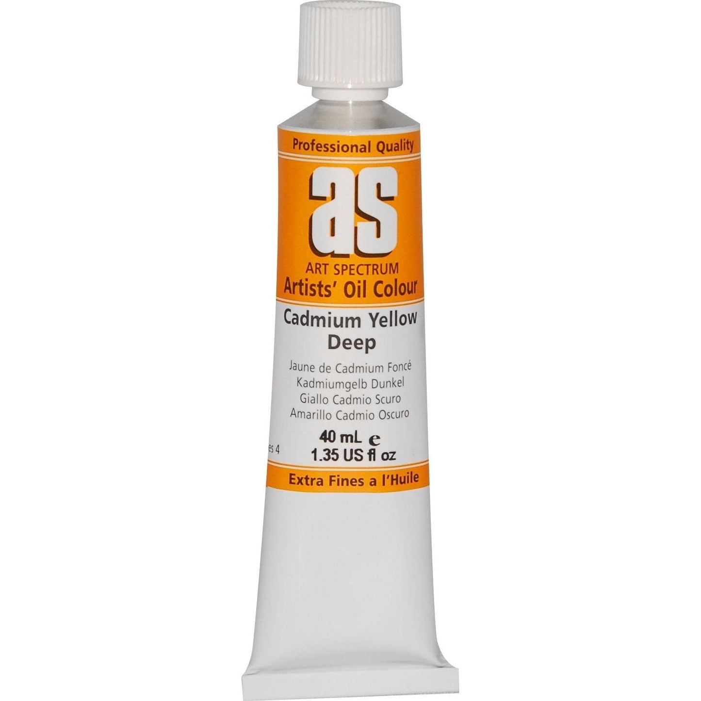 Chocolate Art Spectrum Oil Paint 40mL Cadmium Yellow Deep S4 Oil Paints
