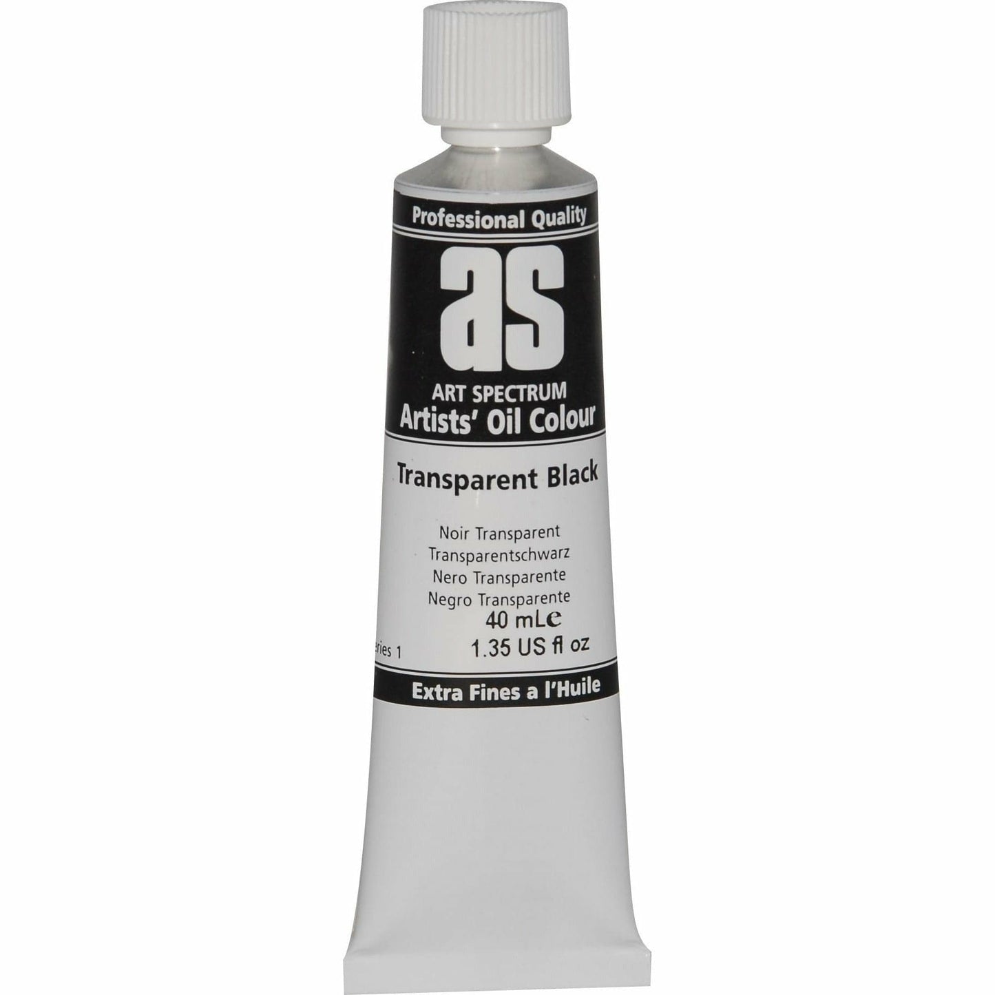Gray Art Spectrum Oil Paint 40mL Transparent Black S1 Oil Paints