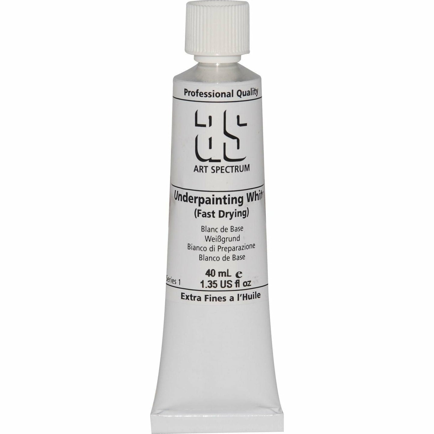 Gray Art Spectrum Oil Paint 40mL Underpainting White S1 Oil Paints