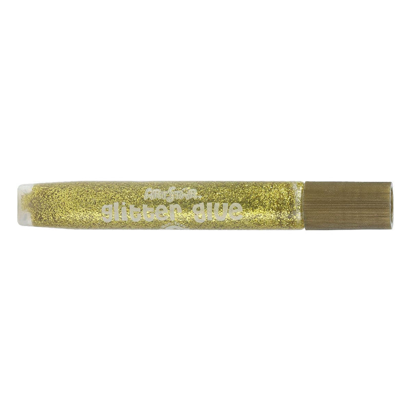 Dark Khaki Art Star Glitter Glue 10.5ml Tube - Gold Glitter