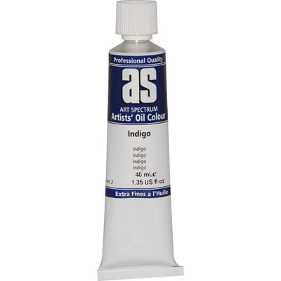 Light Gray Art Spectrum Oil Paint 40mL Indigo Blue S2 Oil Paints