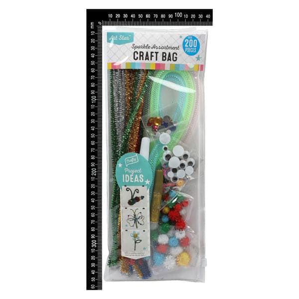 Cadet Blue Art Star Kids Sparkle Bumper Craft Bag Craft Basics