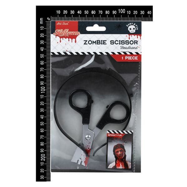 Dark Slate Gray Art Star Halloween Headband with Scissors Halloween