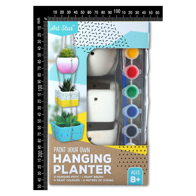 Lavender Art Star Paint Your Own Hanging Planter Kids Craft Kits