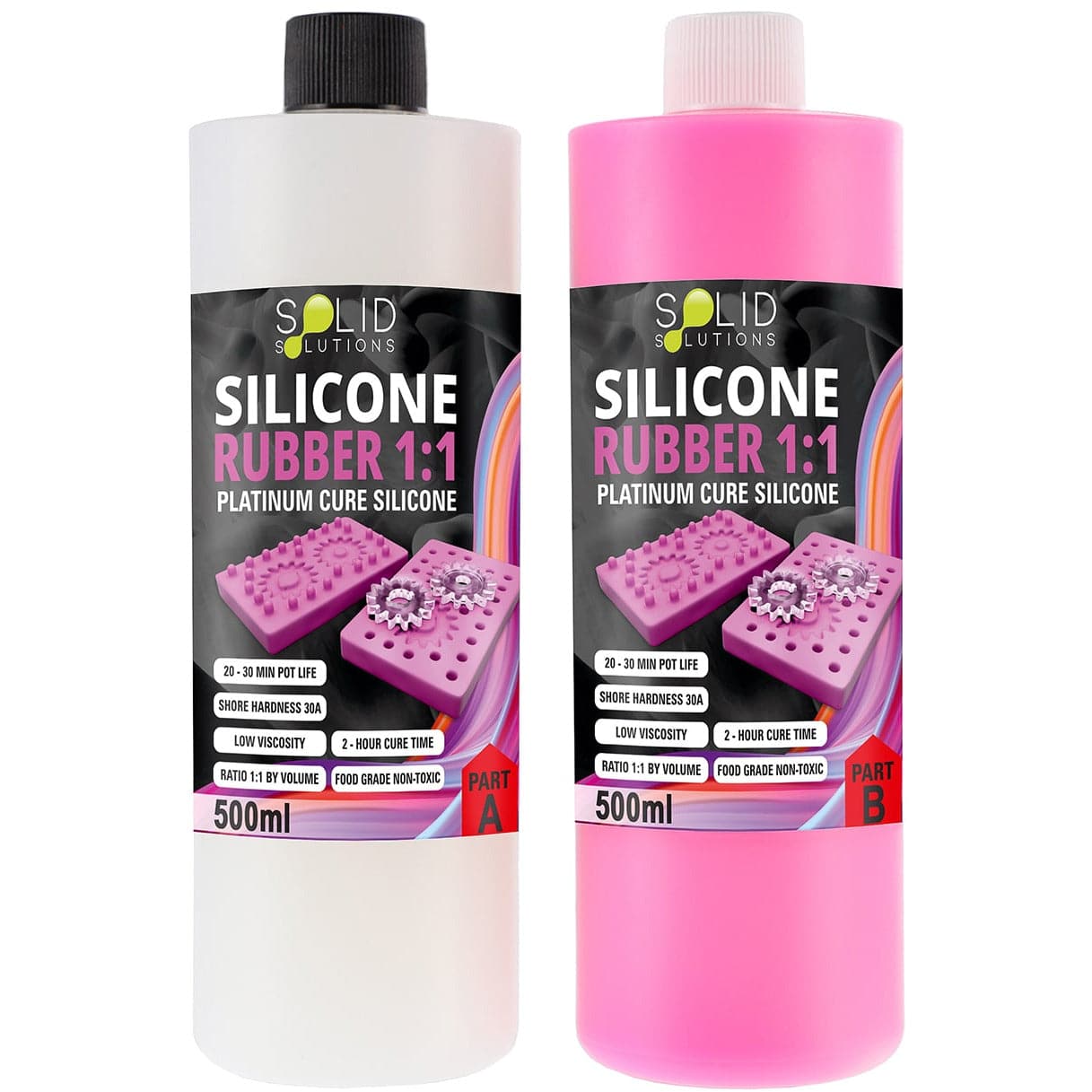 Dark Slate Gray Solid Solutions Silicone Rubber 1:1 Mould Maker 1Litre Kit Resin Craft