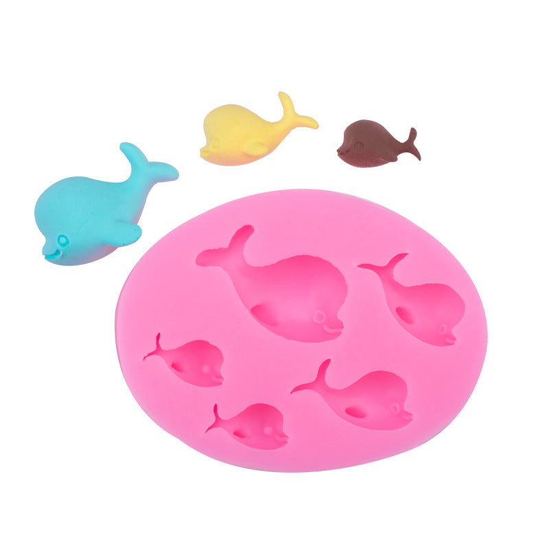 Hot Pink The Clay Studio Dolphin Silicone Mould for Polymer Clay and Resin 9.8x7.5x1.5cm Moulds