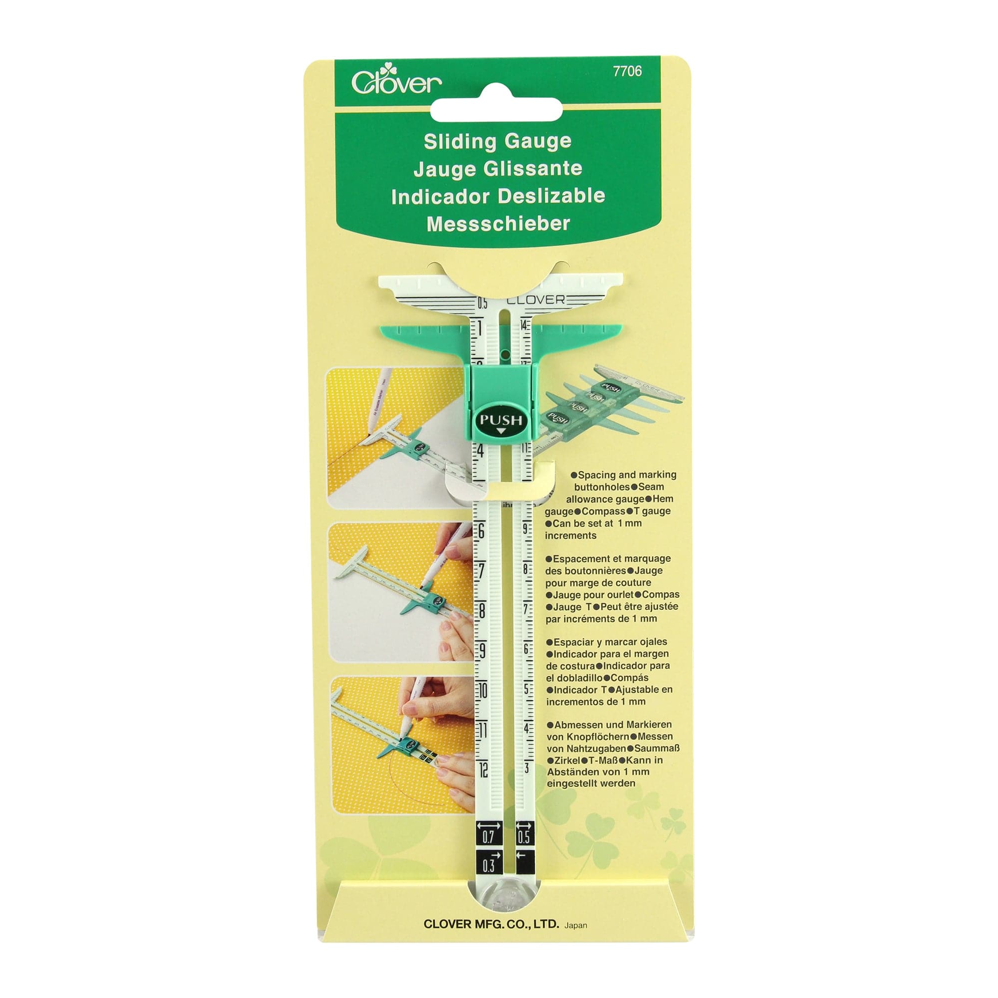 Clover Sewing and Quilting ToolsClover Sliding Gauge 7706