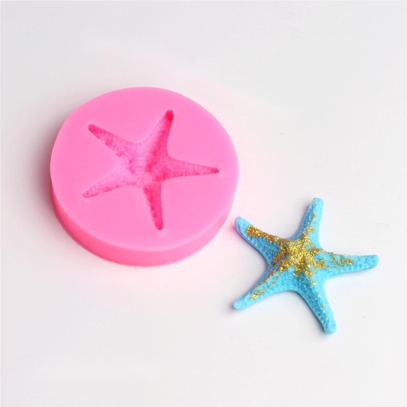 Misty Rose The Clay Studio Starfish Silicone Mould for Polymer Clay and Resin 7.5x7.5x1.8cm Moulds