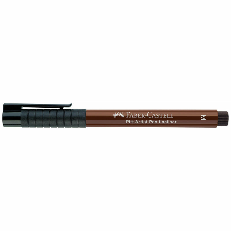 Dark Slate Gray Faber Castell Pitt Artist Fineliner Pen  M – 0.7mm  175 Dark Sepia Pens and Markers