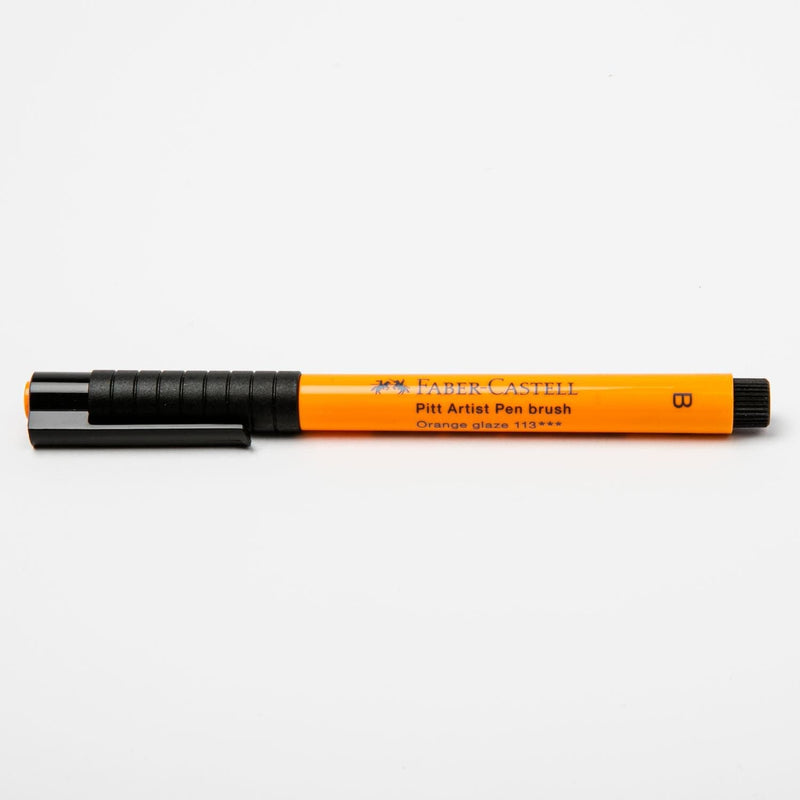 White Smoke Faber Castell Pitt Artist Brush Pen  113 Orange Glaze Brush Pen