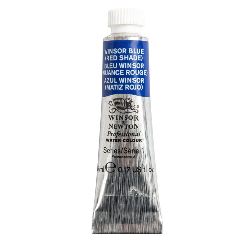 Midnight Blue Winsor & Newton Professional Watercolour Paint 5ml Winsor Blue (Red Shade) Series 1 Watercolour Paints