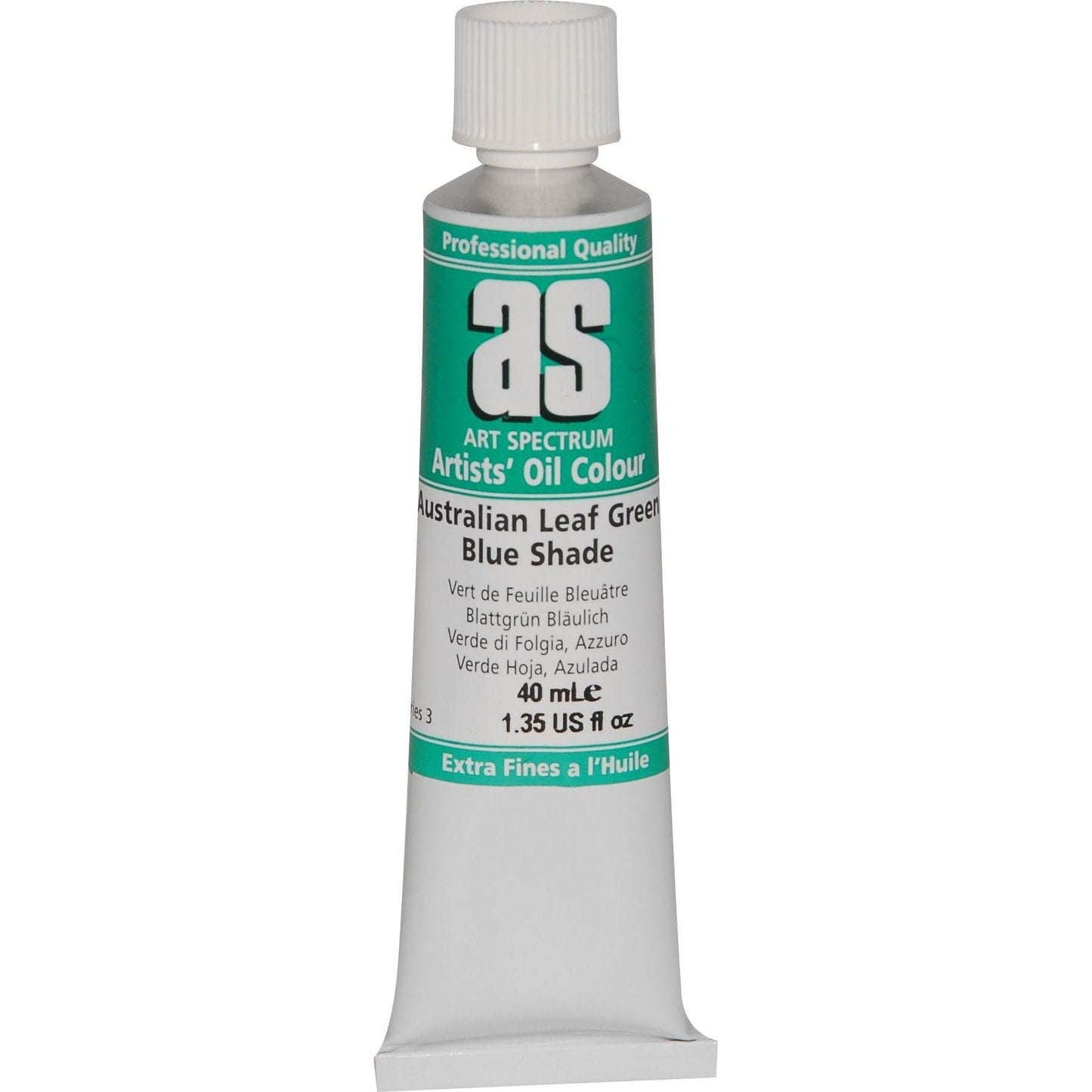 Sea Green Art Spectrum Oil Paint 40mL Australian Leaf Green Blue S3 Oil Paints