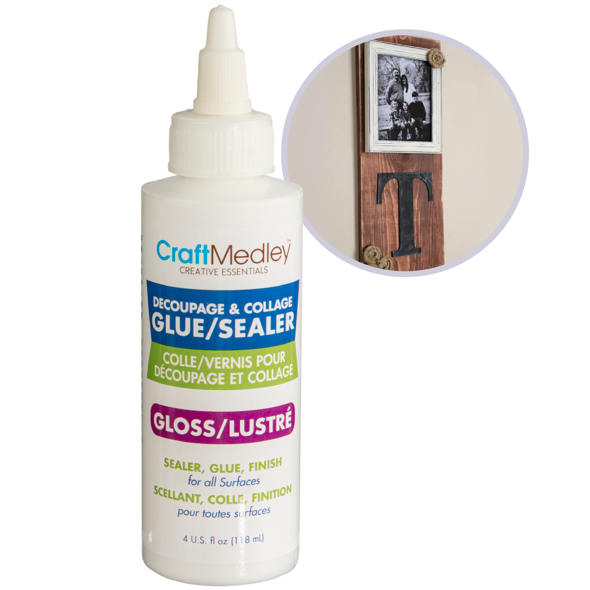 MultiCraft Craft Medley Glue AllInOne Glue Sealer Finish Non Toxic