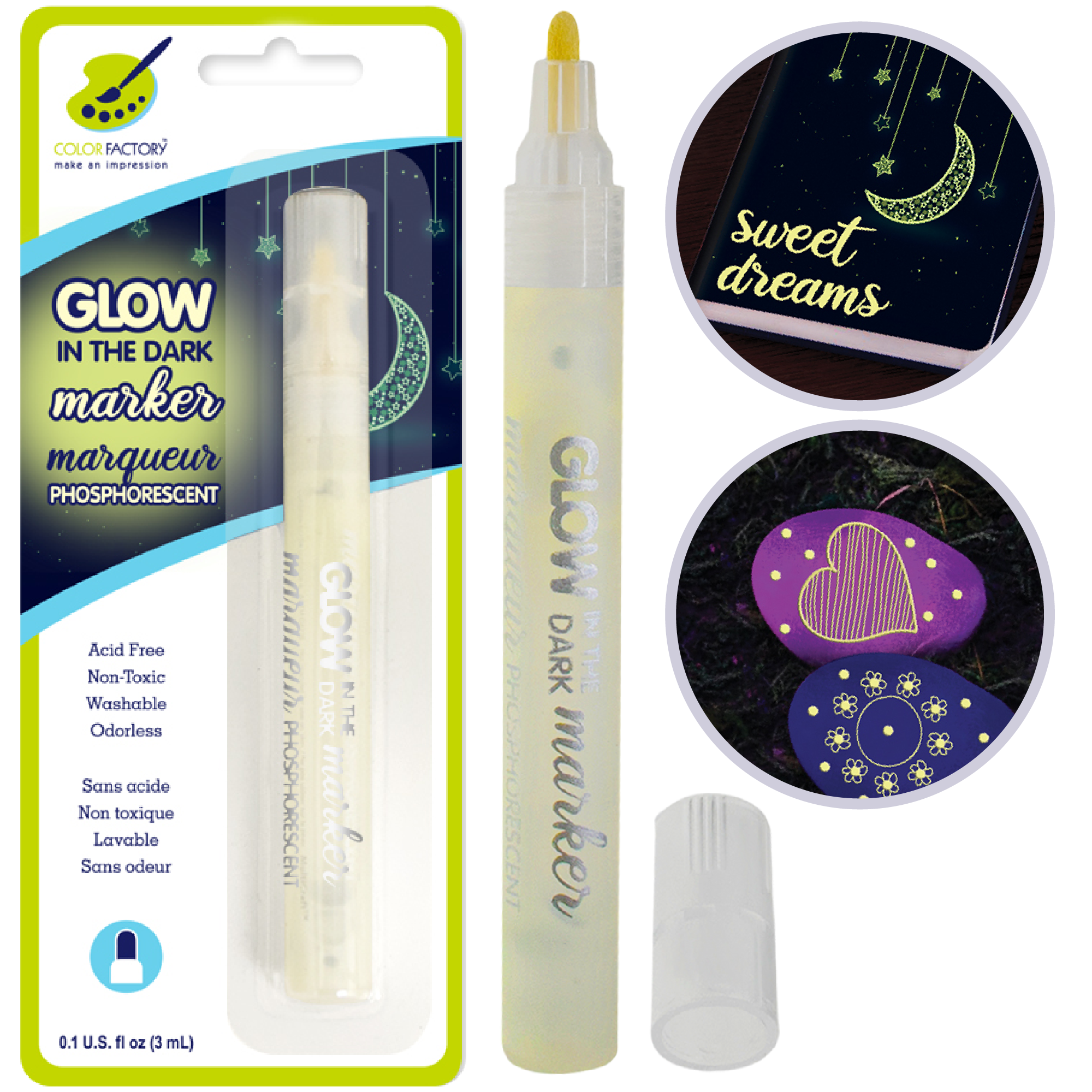 MultiCraft Color Factory: Glow in the Dark Marker-Luminescence 3ml