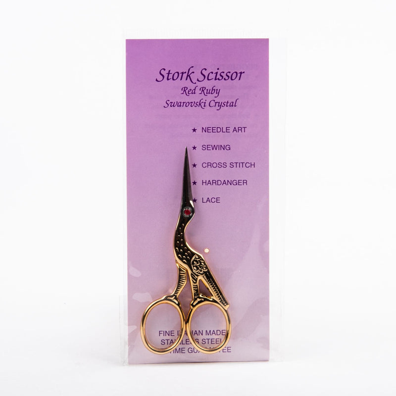 Orchid Tool Tron Red Ruby Swarovski Crystal Stork Scissors 3.5"
Gold-Plated Quilting and Sewing Tools and Accessories