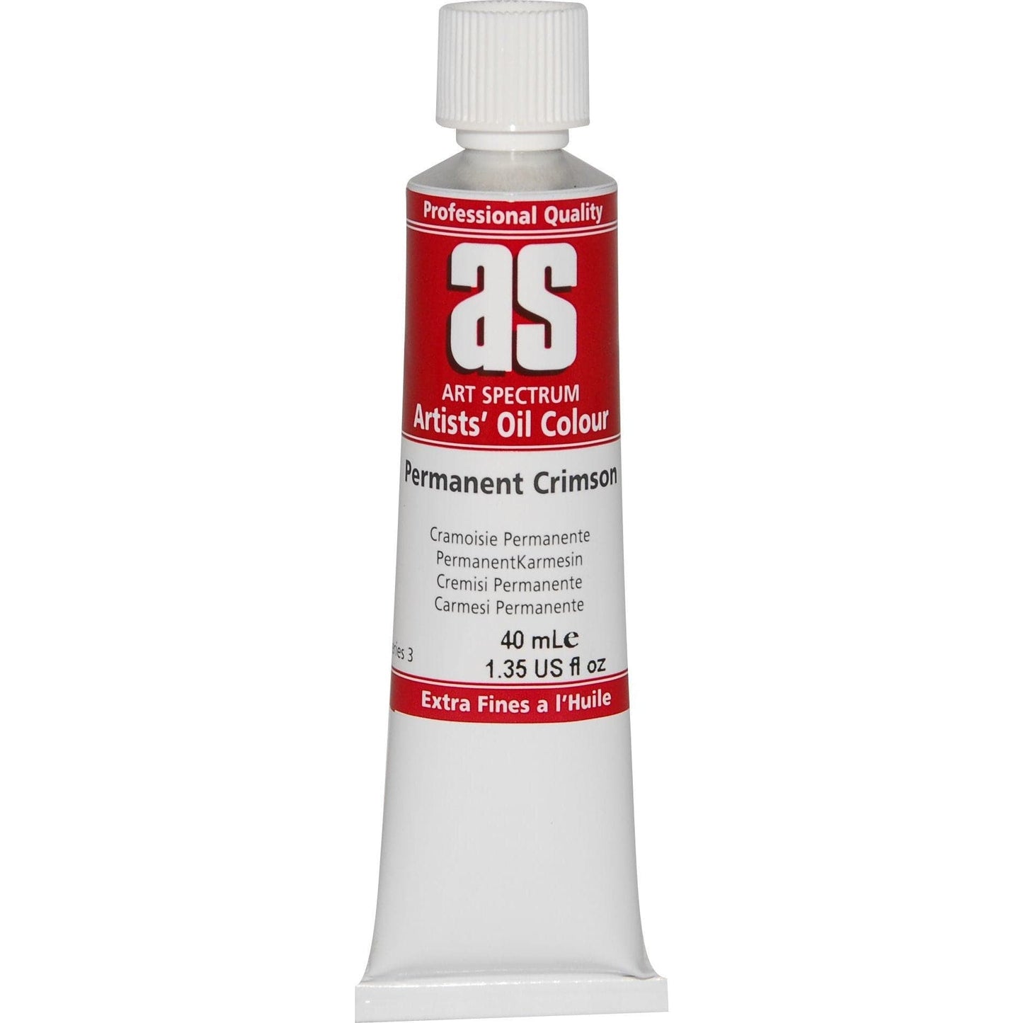 Firebrick Art Spectrum Oil Paint 40mL Permanent Crimson S3 Oil Paints