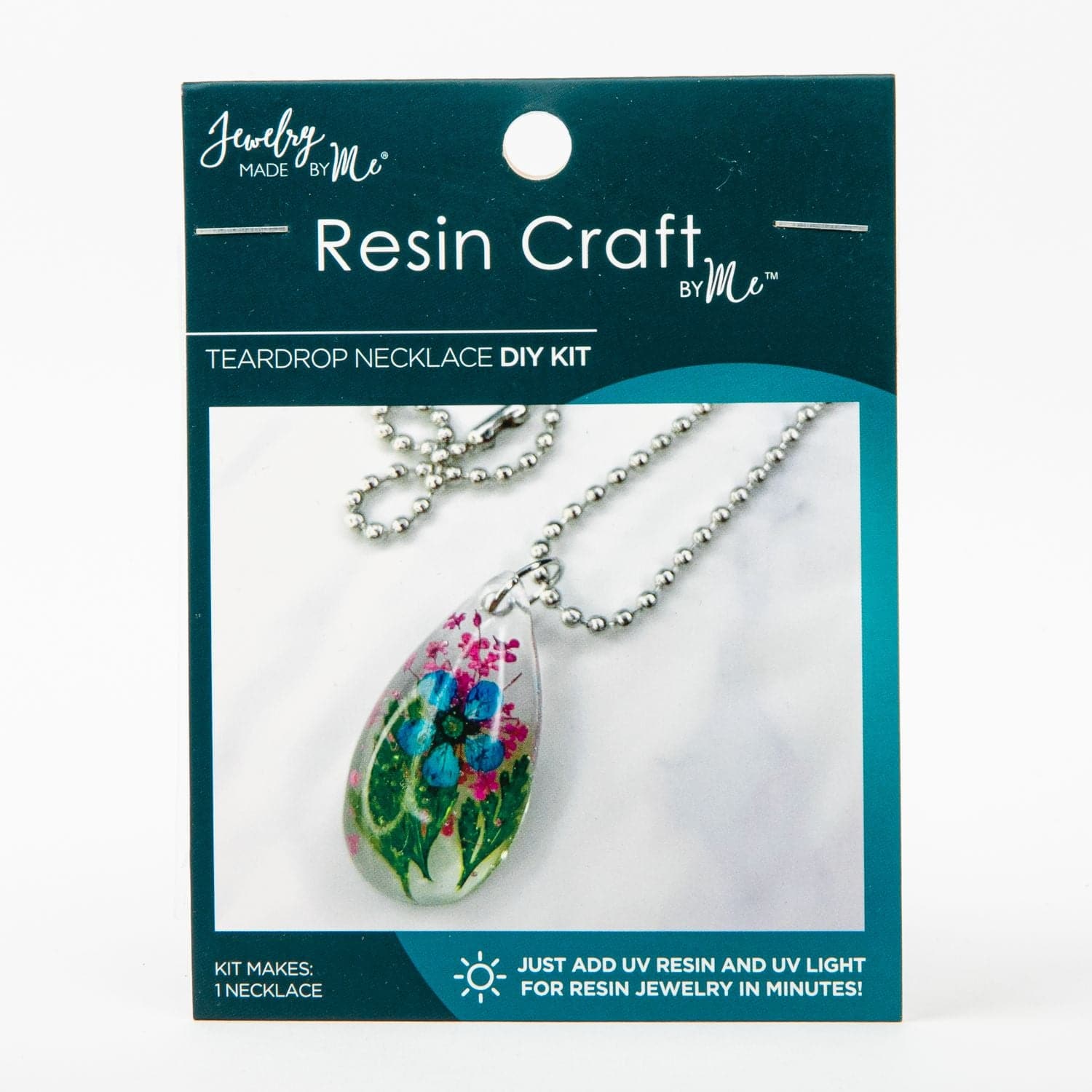 Jewelry Made by Me Resin Craft Teardrop Necklace Mini Kit