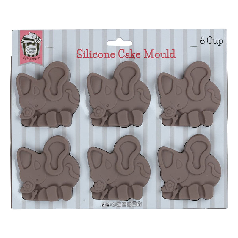 Dim Gray Silicone Elephant Mould/6 Bakeware