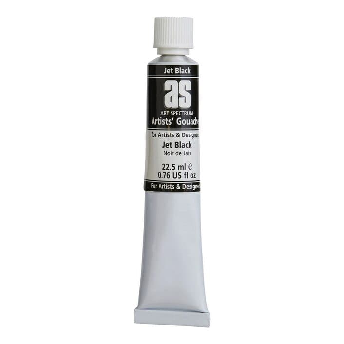 Gray Art Spectrum Gouache 22.5mL Black Gouache