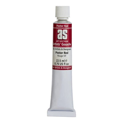 Dark Red Art Spectrum Gouache 22.5mL Poster Red Gouache
