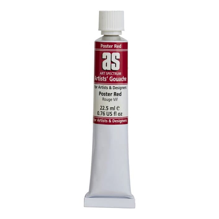 Dark Red Art Spectrum Gouache 22.5mL Poster Red Gouache