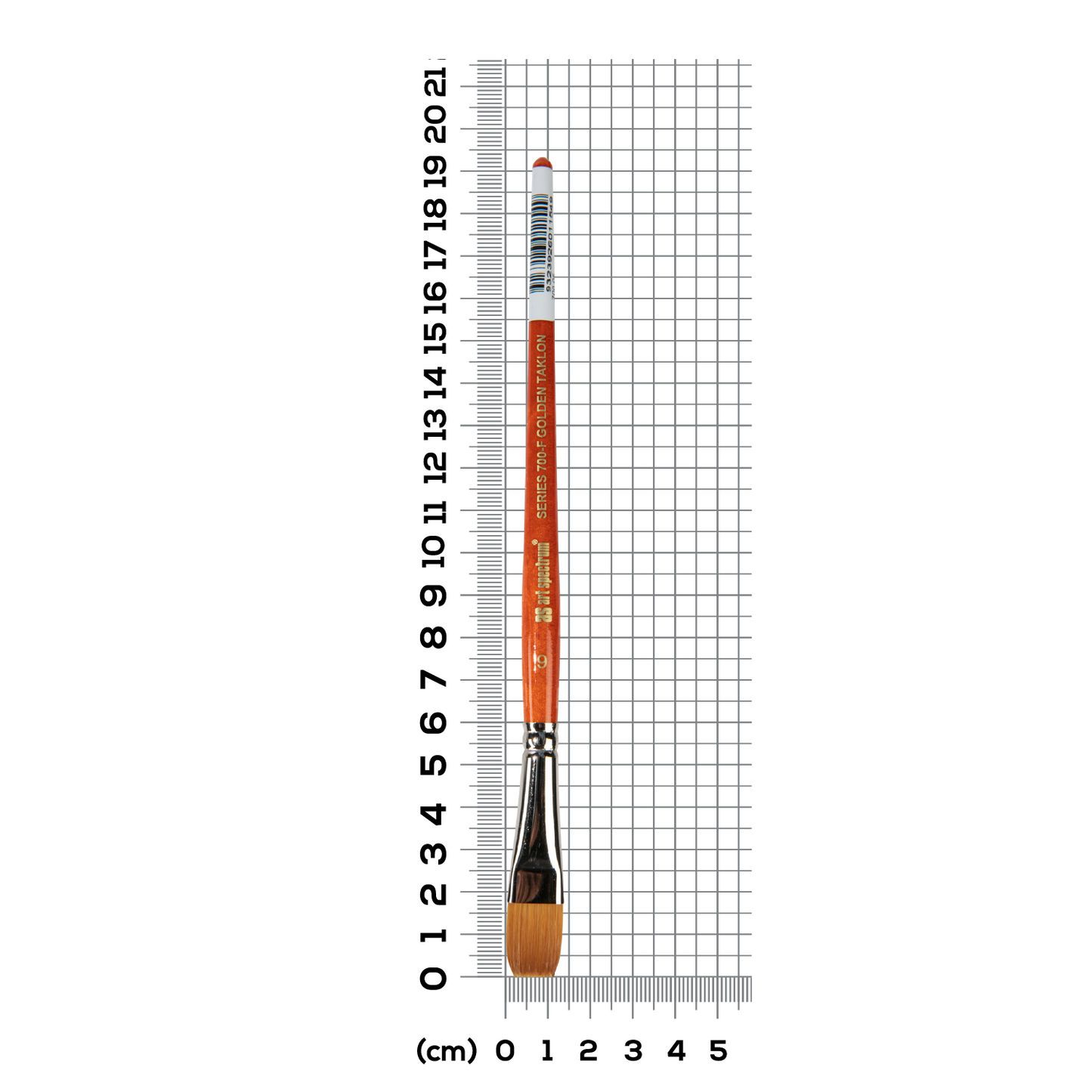 Light Slate Gray Art Spectrum Brush Series 700 Imitation Golden Sable - Flat Size - 6 Paint Brushes