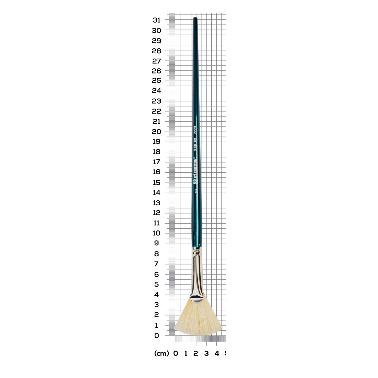 Gray Art Spectrum Brush Series 900 Interlocked Hog Bristle - Fan Size - 8 Paint Brushes