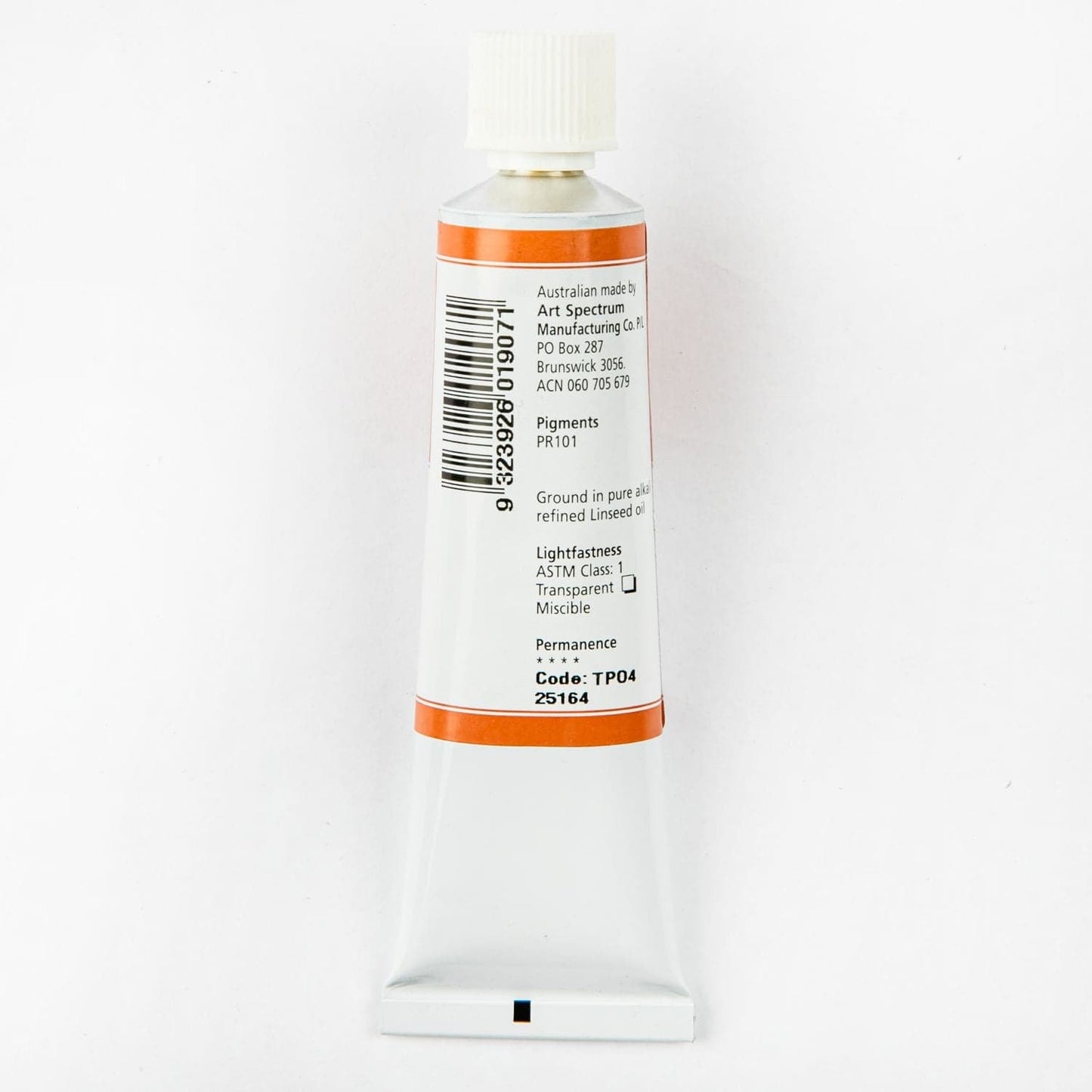 Gray Art Spectrum Oil Paint 40mL Transparent Pink Oxide S1 Oil Paints