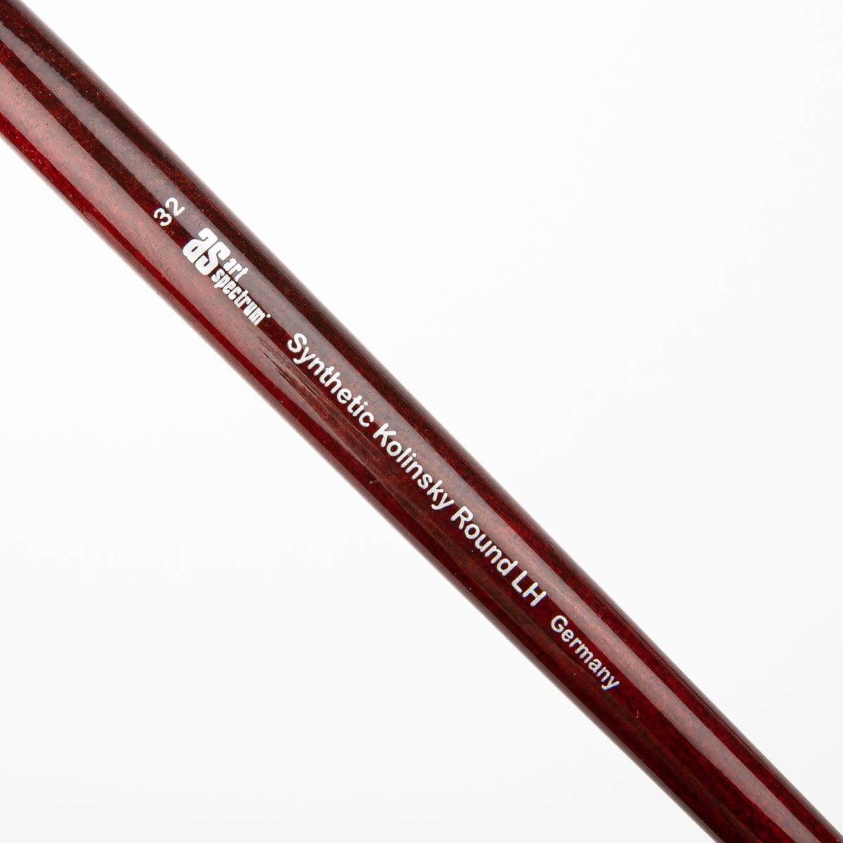 White Smoke Art Spectrum Brush Synthetic Kolinsky Long Handle - Round Size - 32 Paint Brushes