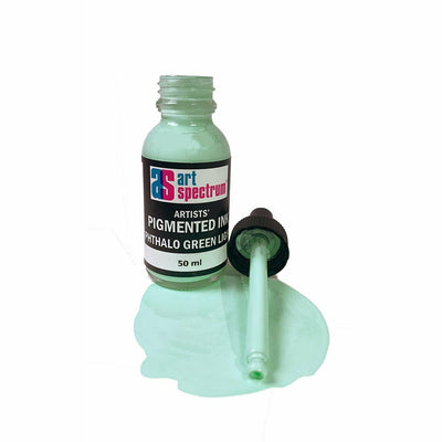 Powder Blue Art Spectrum Pigmented Ink 50mL Phthalo Green Light Inks