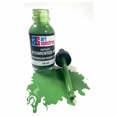 Medium Sea Green Art Spectrum Pigmented Ink 50mL Chromium Oxide Inks