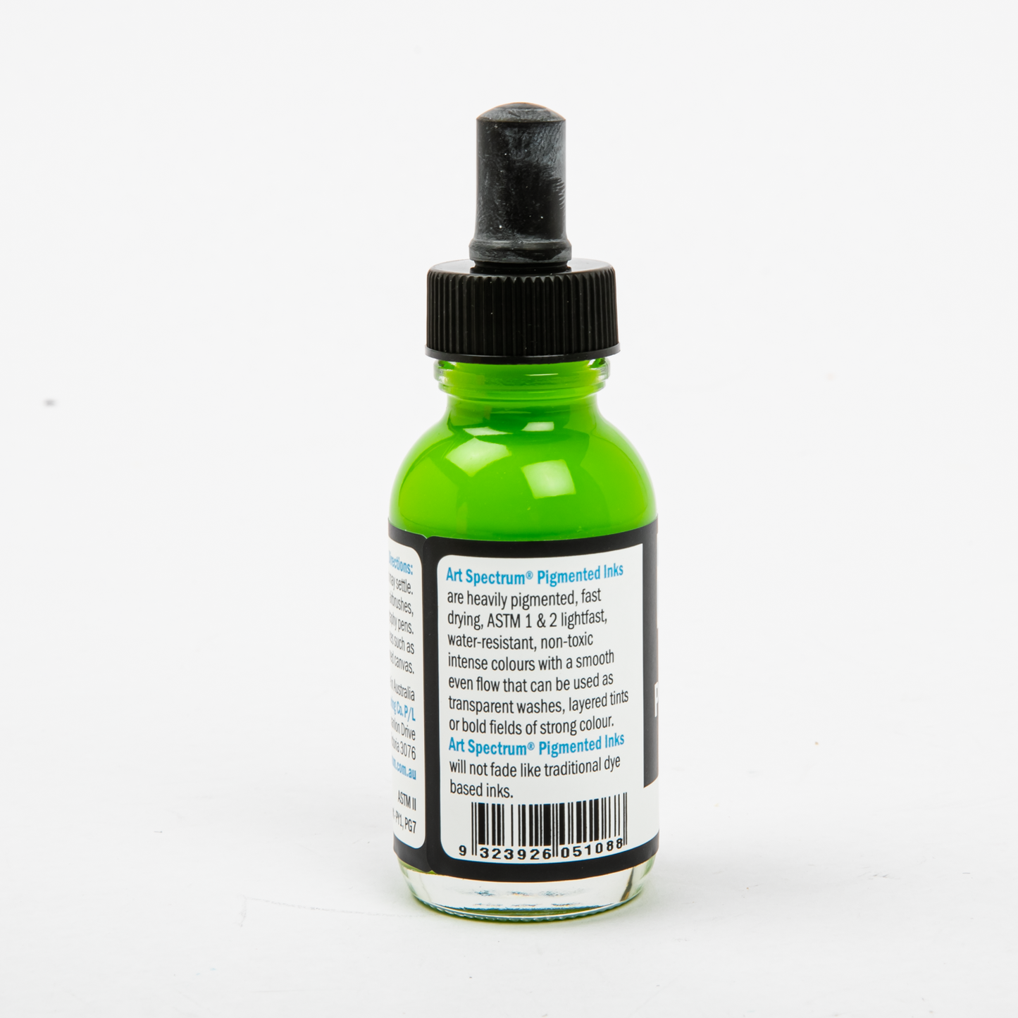 White Smoke Art Spectrum Pigmented Ink 50mL Lime Green Inks