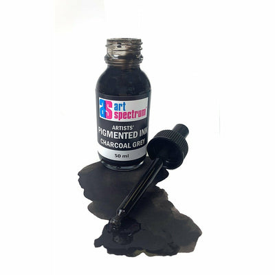Dark Slate Gray Art Spectrum Pigmented Ink 50mL Charcoal Grey Inks